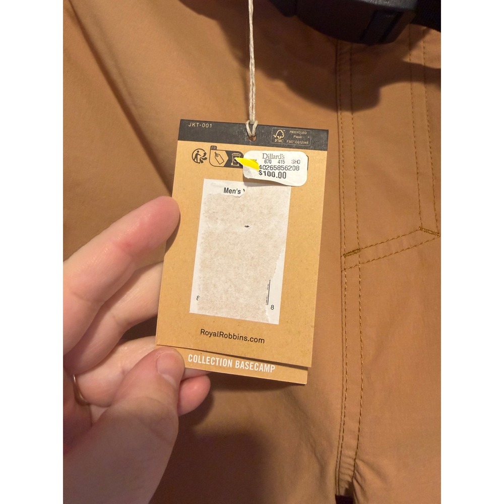 Royal Robbins Men's Active Fit Nylon Cargo Shorts Tan Size 36/7 Belted Quick Dry - Picture 6 of 7
